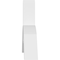Ekena Millwork Archdale Architectural Grade PVC Gable Bracket, 96"W x 28"H x 6"D x 6"F, 7/12 Pitch GBP096X28X0606ARC00 - alternate 4